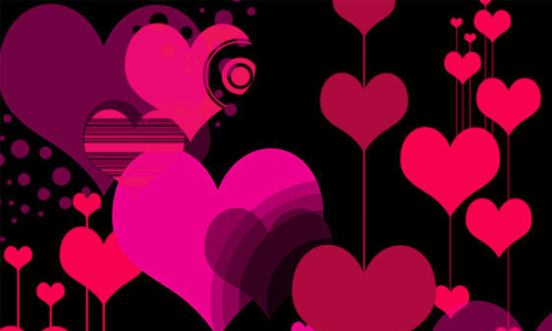 Vector Style Heart Photoshop Brushes