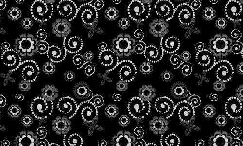 flower black and white free patterns