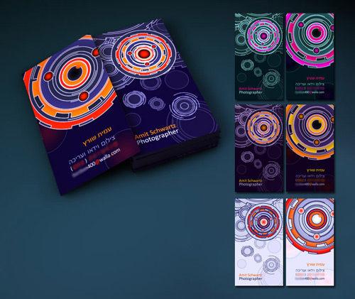 Colorful Photography Business Card