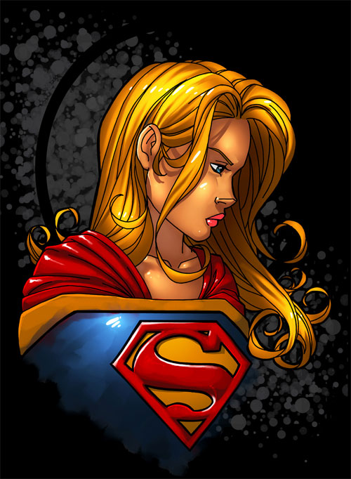supergirl colored by triger