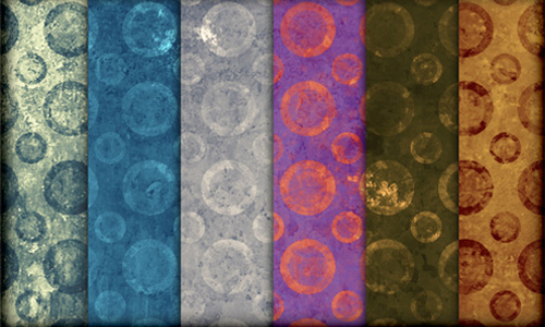 Grungy Circles Photoshop Patterns