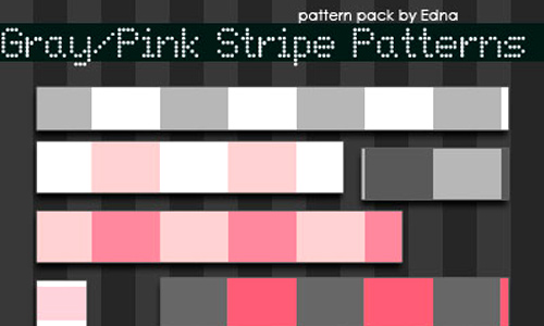 9 GrayPink Stripe Patterns by Ed