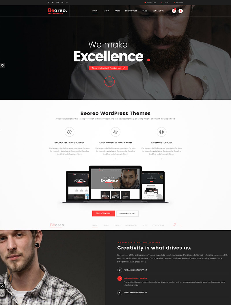 multipurpose creative wordpress