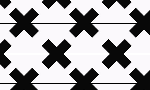 x free patterns black and white