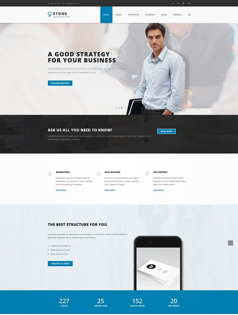 business wordpress themes