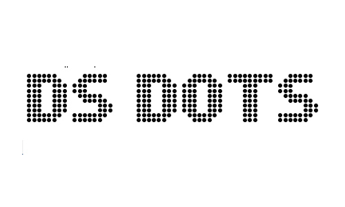 DS Dots Medium font