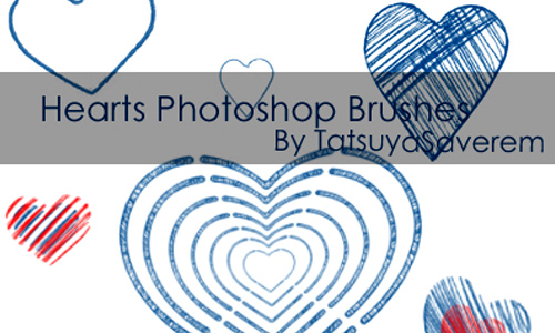 Photoshop Brushes Hearts