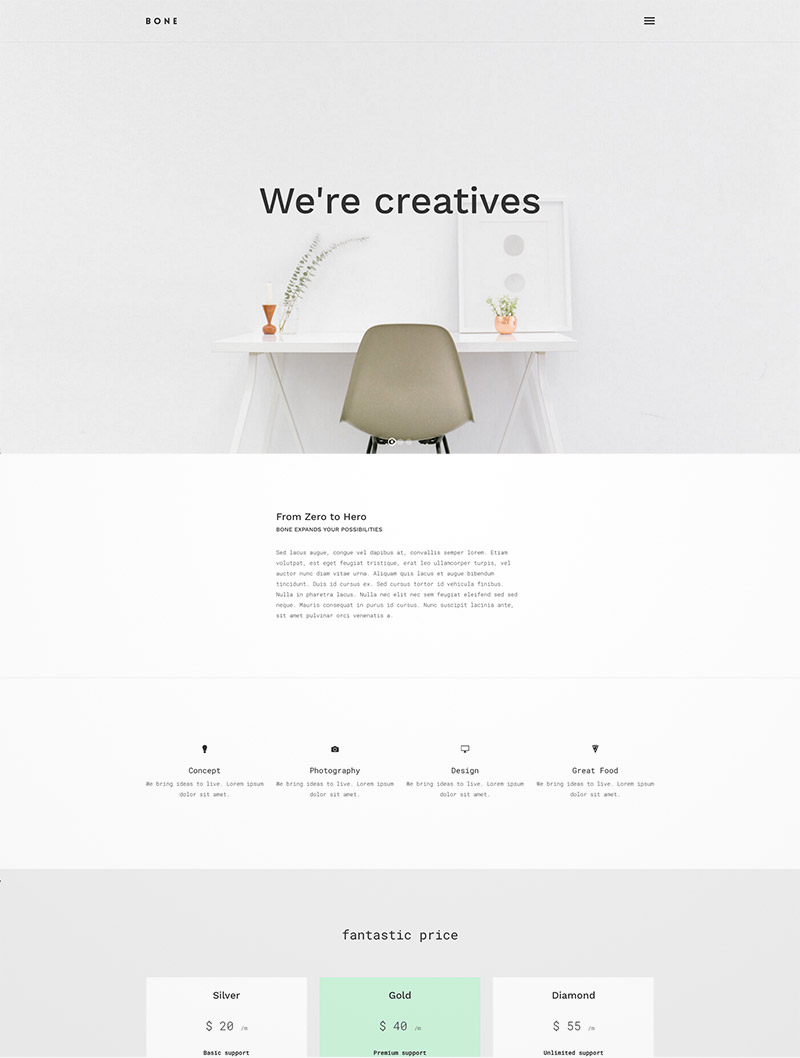 agency portfolio theme