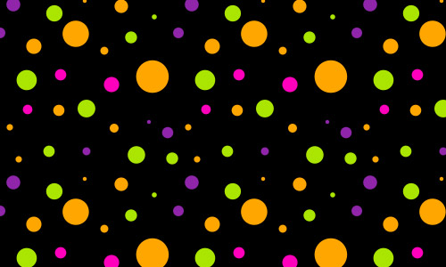 bright colors polka dots patterns