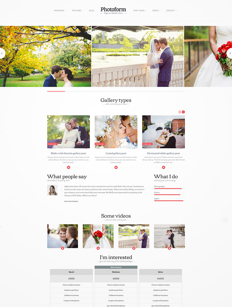 photo wordpress design