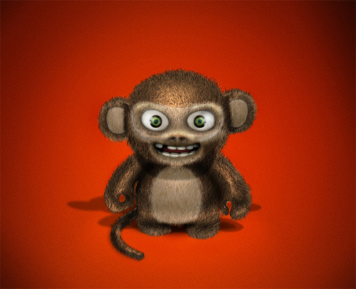 Create an Evil 3D Monkey Icon in Photoshop