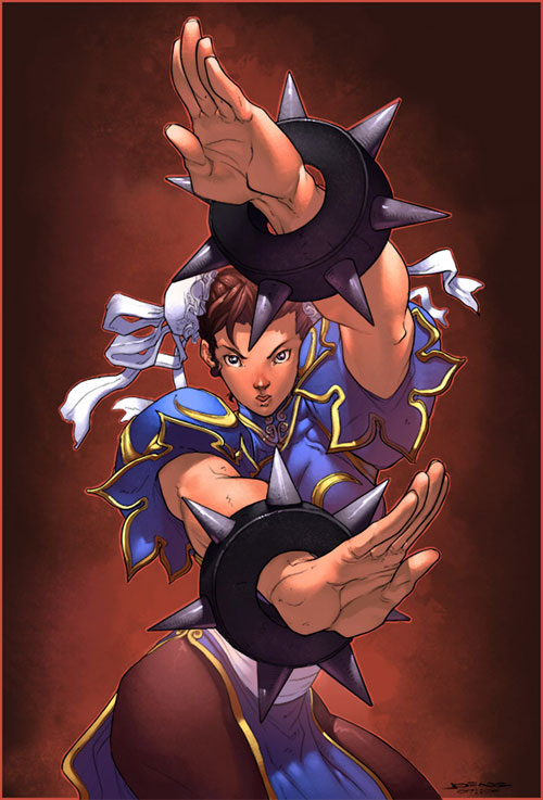 chun li coloured by luxun