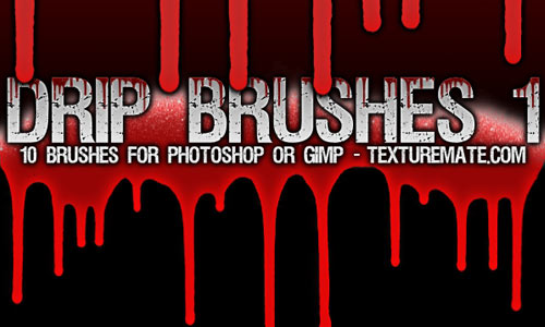 Creepy Drip Photoshop Brushes