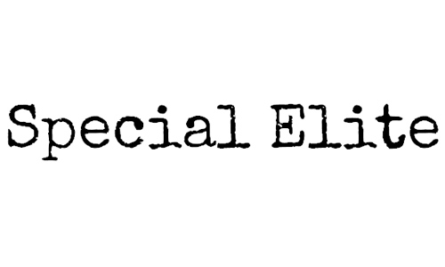 Special Elite font