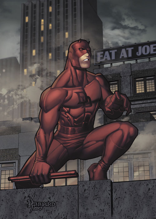 DareDevil on rooftop