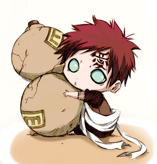 chibi gaara colourd