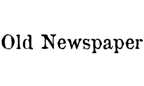 Old Newspaper Types font