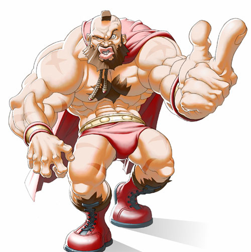 zangief (street fighter and 1 more) drawn by nesskain