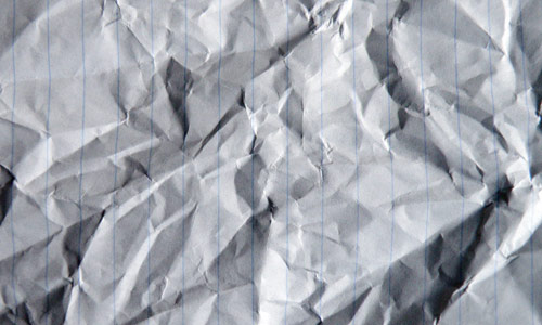 Artistically Taken Crumpled Paper Texture