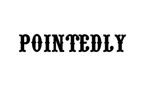 Pointedly Mad font