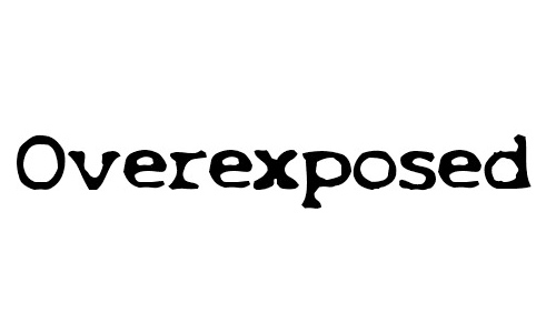 Overexposed font