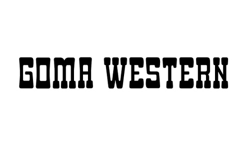 Goma Western font