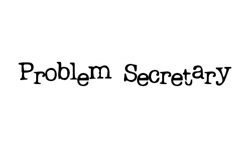 Problem Secretary font