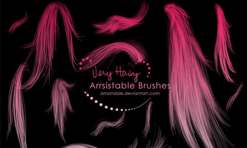 A Collection Of Free Photoshop Hair Brushes Naldz Graphics