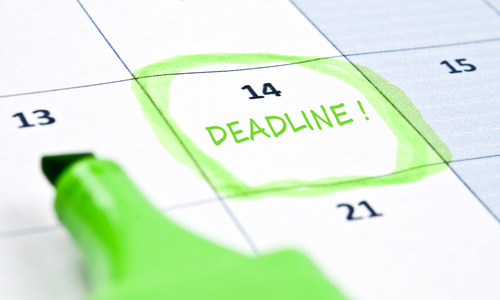 Know the exact deadline