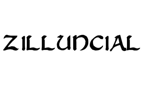 zilluncial font