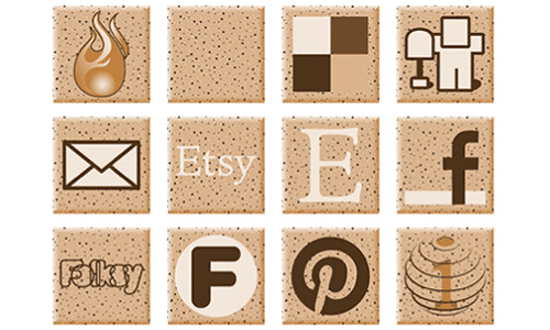 Speckled Clay Social Media Icons