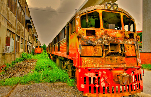 Old Train - HDR