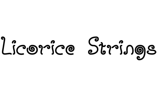 Licorice Strings font