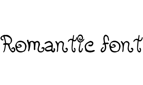 Romantic Font 2