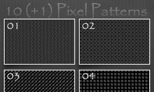 10 Gray Pixel Patterns