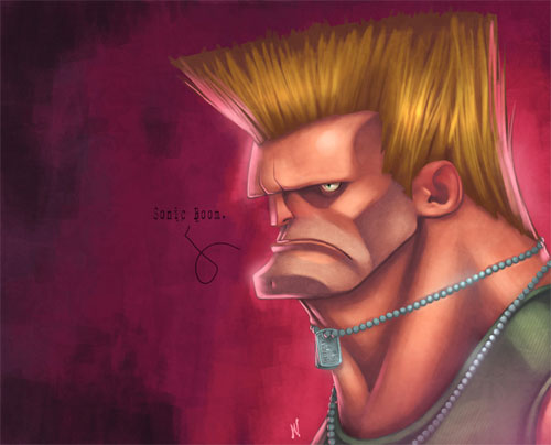 Guile appreciation post! I really think Guile's design is so brilliant. The  Hair, The Sonic Boom, Flash Kick, Sonic Hurricane. Though I have always  preferred the alternate BLUE color. What color do