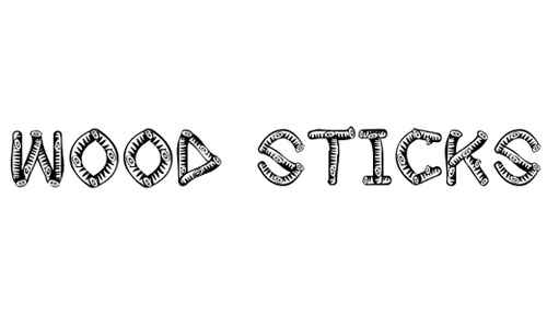 Wood Sticks font