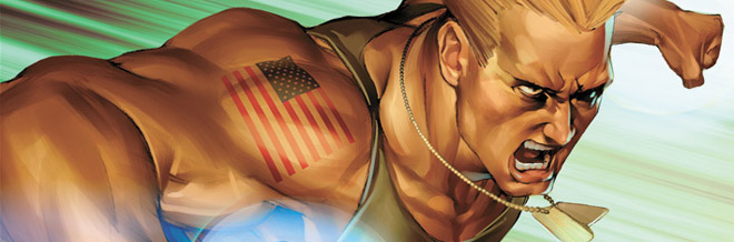 Flash art of guile from street fighter