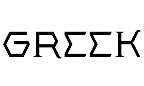Greek font