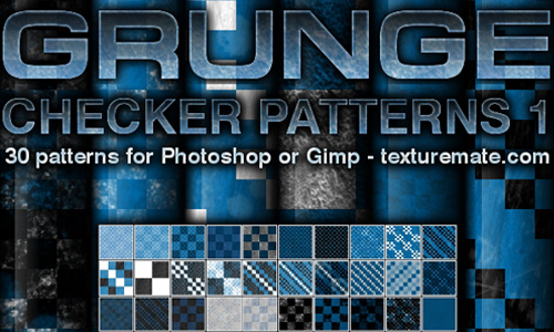Grunge Checker Patterns