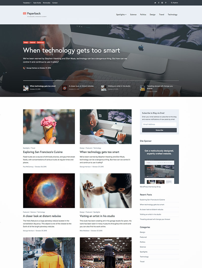 25 WordPress Magazine Responsive Themes | Naldz Graphics