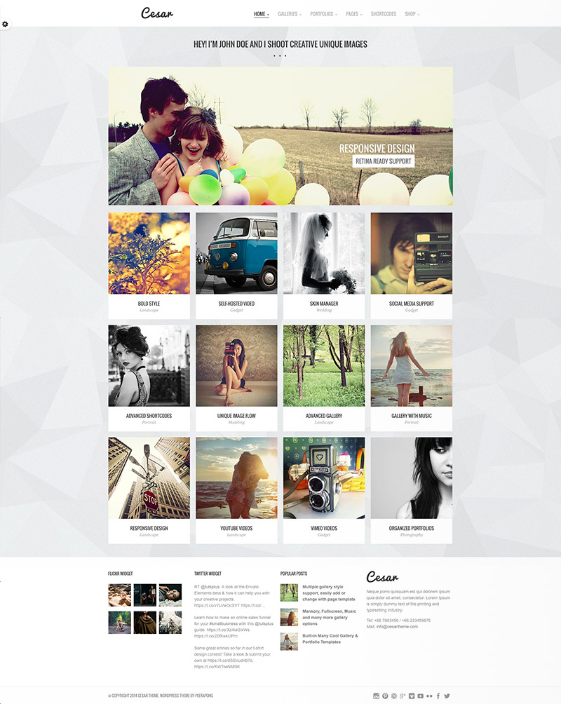 gallery portfolio templates