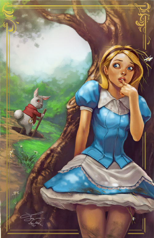 The White Rabbit and Alice