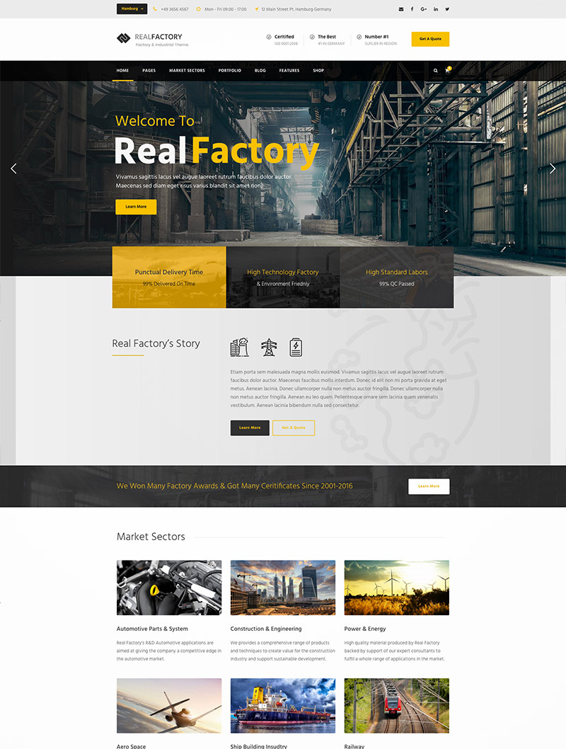 factory wordpress themes