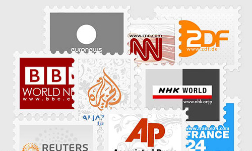 News Agencies Stamp