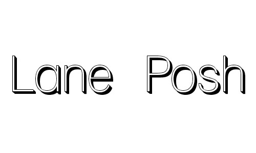 Lane Posh font