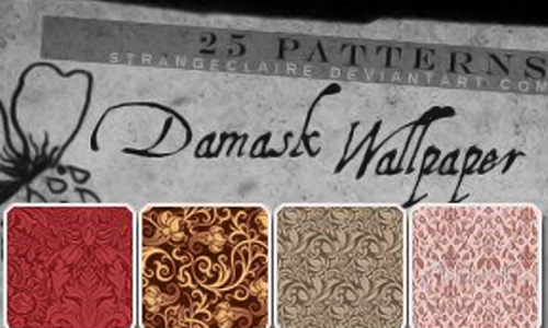 Patterns Damask Wallpaper