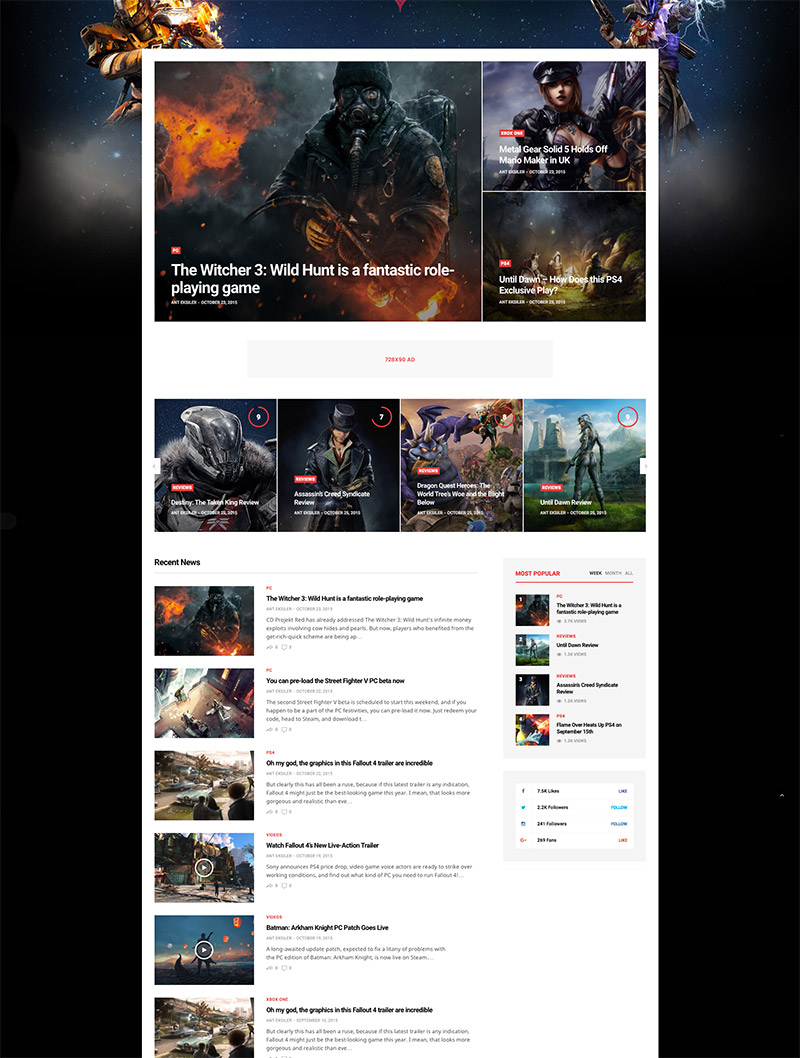 responsive magazine theme