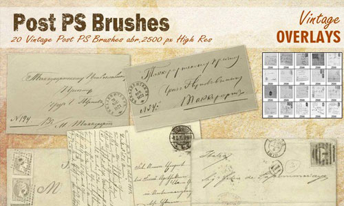 stamps set brushes