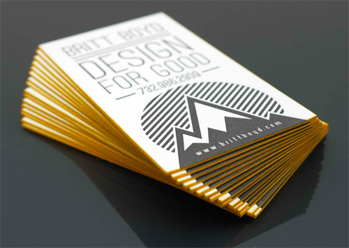 Design For Good Letterpress Business Cards